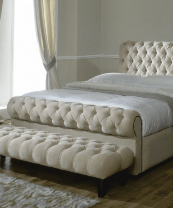 Sara beautiful chesterfield upholstered bed