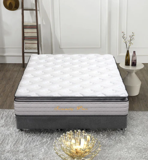 Mattress Pillow Top Pocket Spring Gel Foam Quilted Deluxe Double King